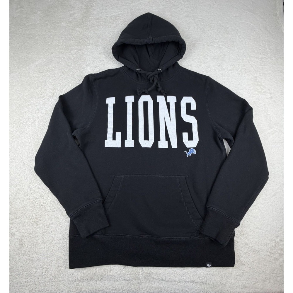 Detroit Lions Dime Headline Pullover Hoodie '47 Brand Men's Size Small-NFL